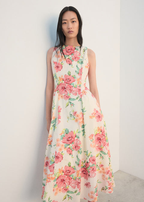 Mango dress nicole in off white