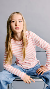 Mango t-shirt gat in pink - Image 4