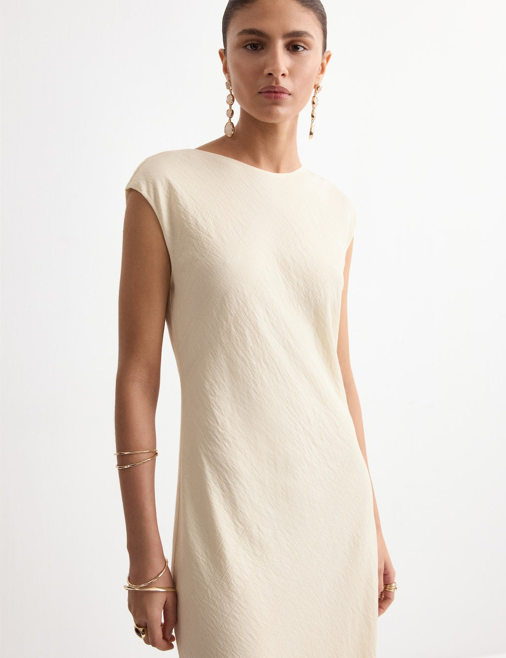 Mango dress crink in raw - Image 1