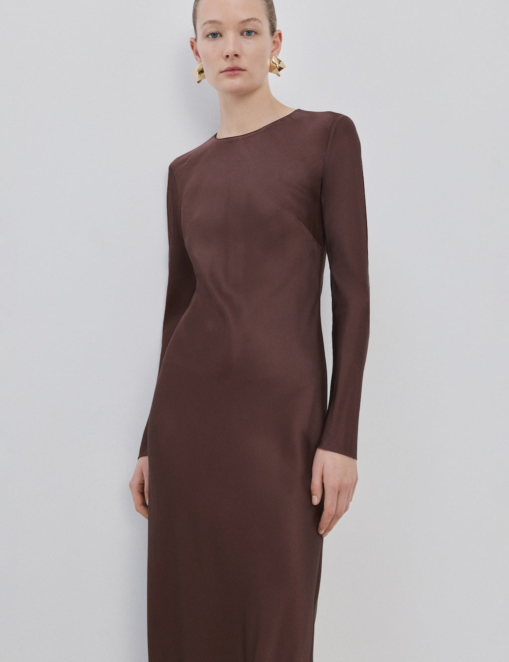 Mango dress tayler in brown - Image 1