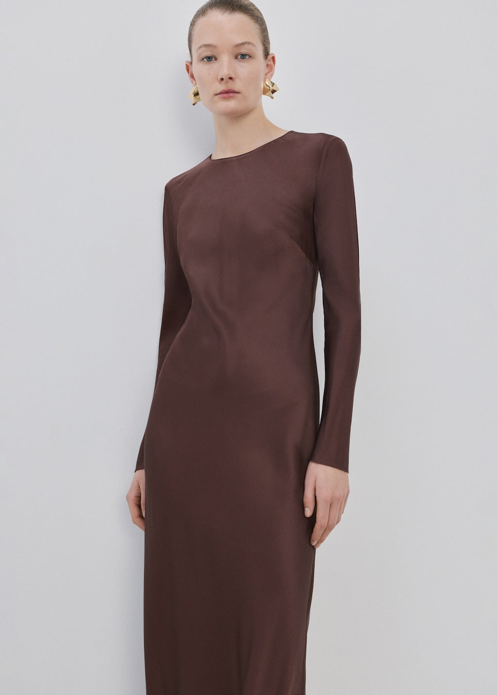 Mango dress tayler in brown - Image 1