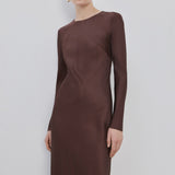 Mango dress tayler in brown - Image 1