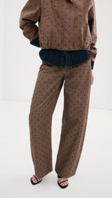 Mango jeans dots in chocolate - Image 1