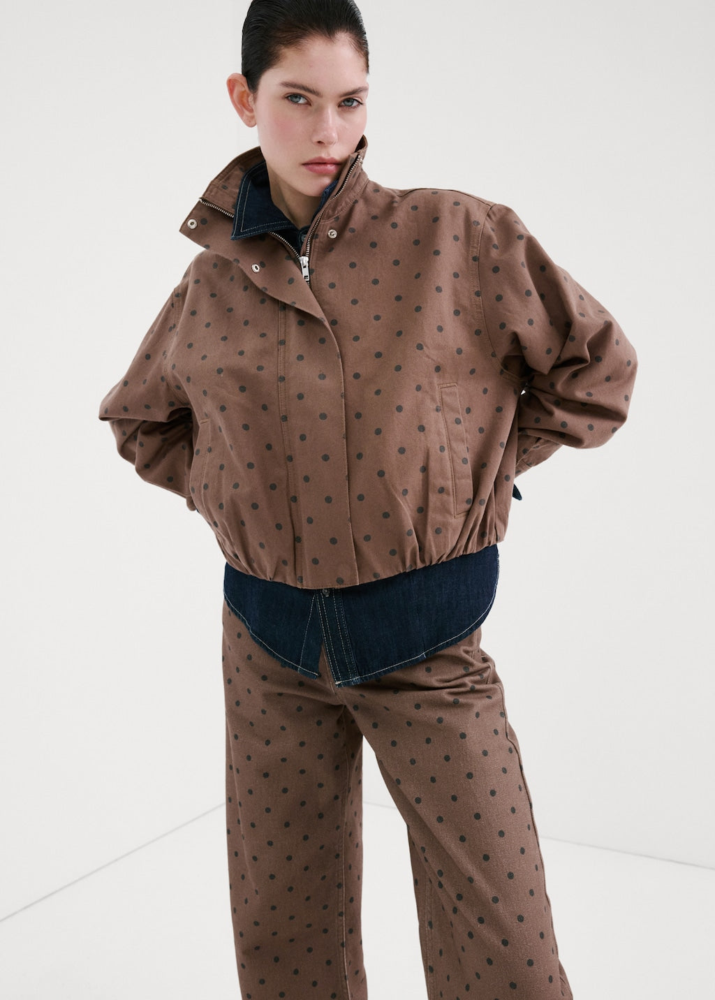 Mango jeans dots in chocolate - Image 4