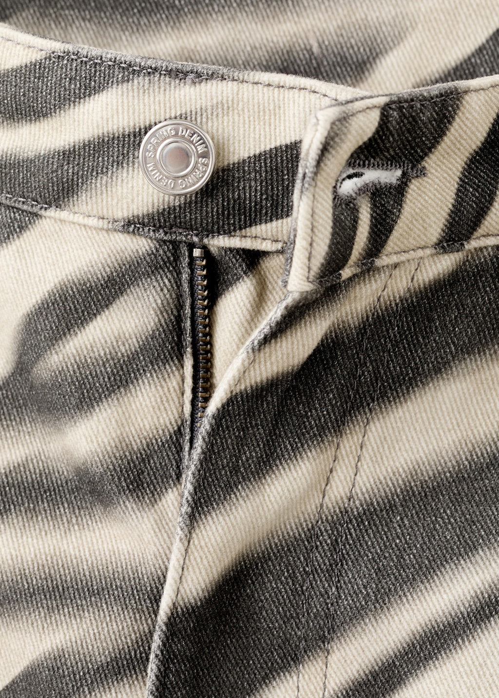 Mango jeans zebri in off white - Image 3