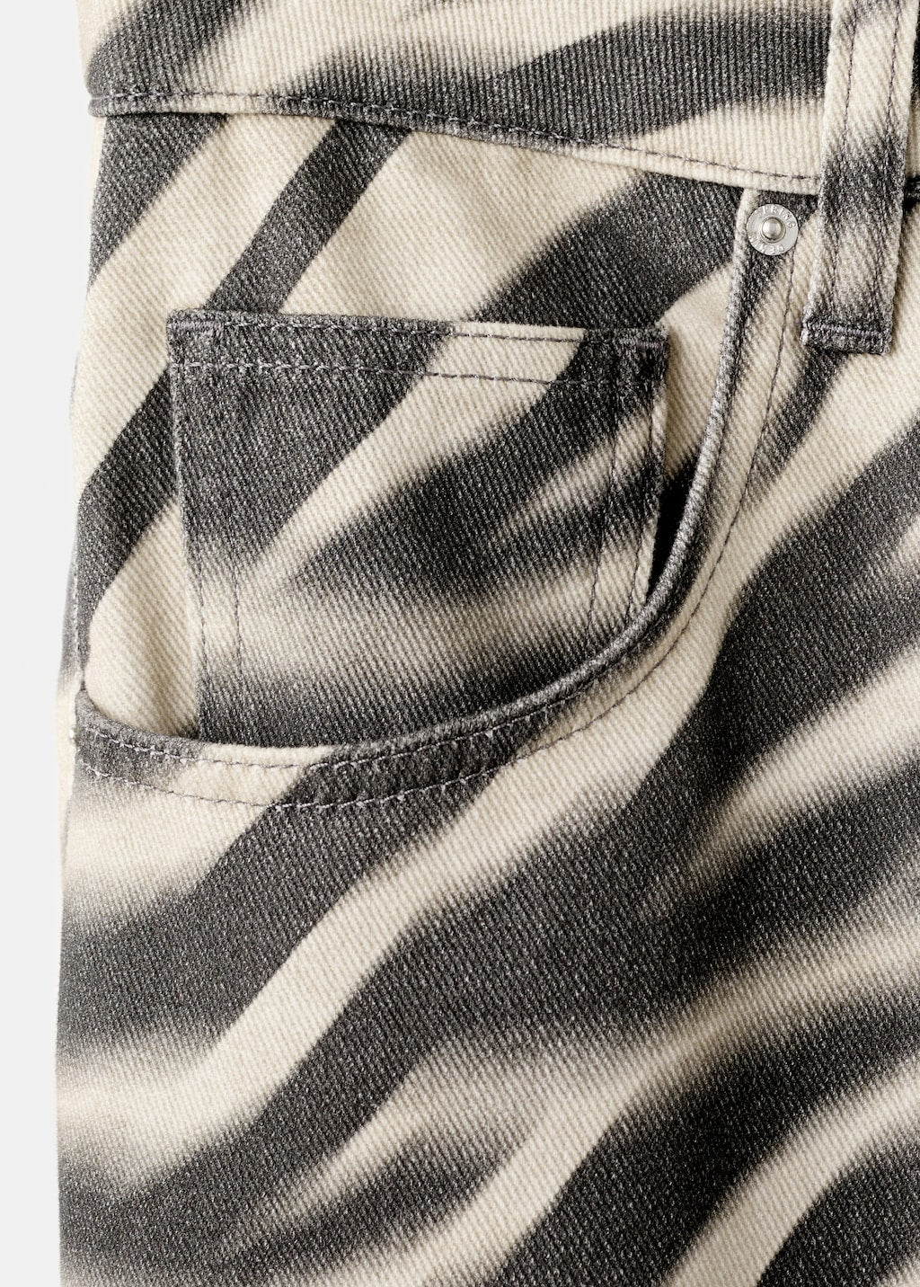 Mango jeans zebri in off white - Image 6