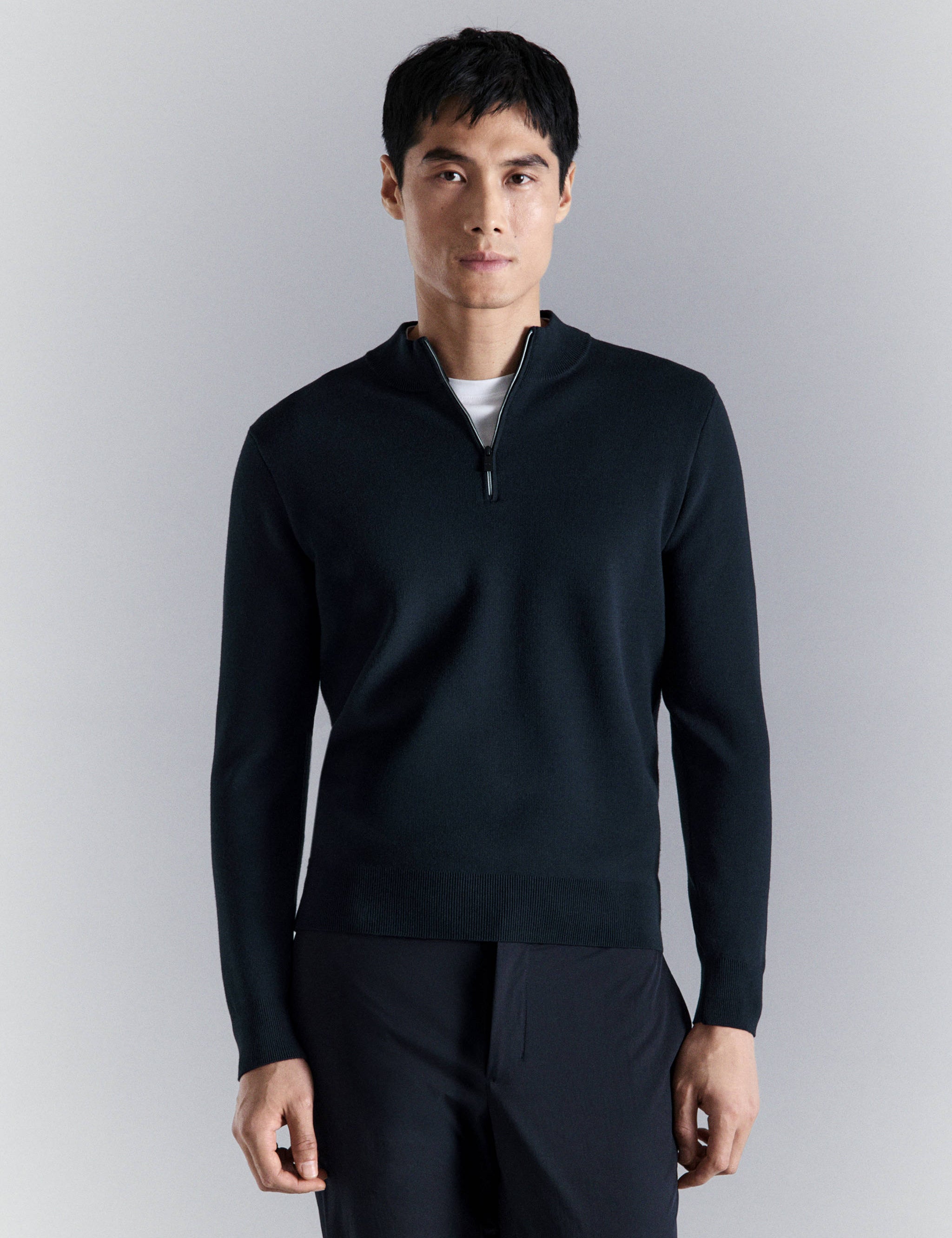 Mango sweater luxusp in navy - 002