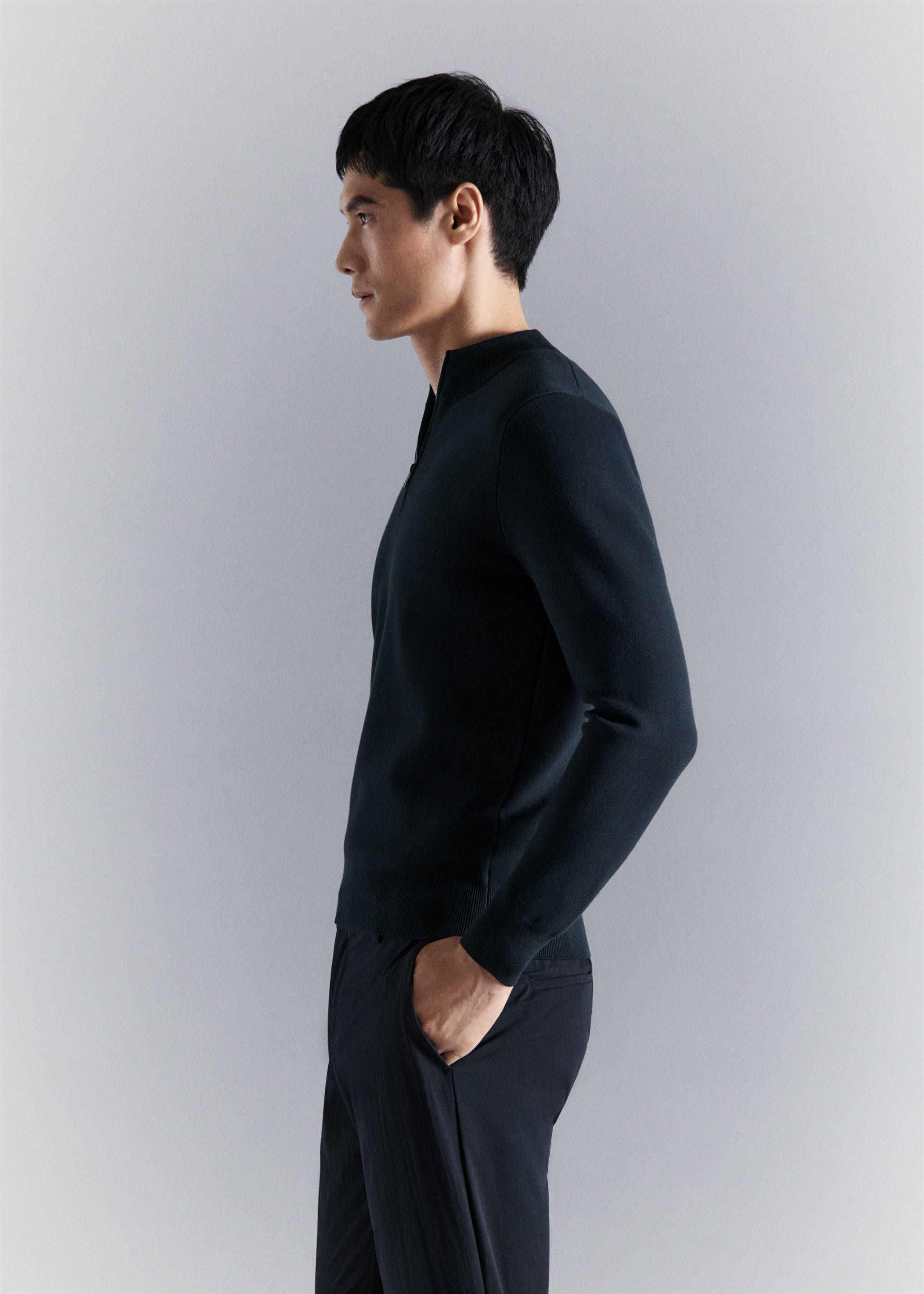 Mango sweater luxusp in navy - 008