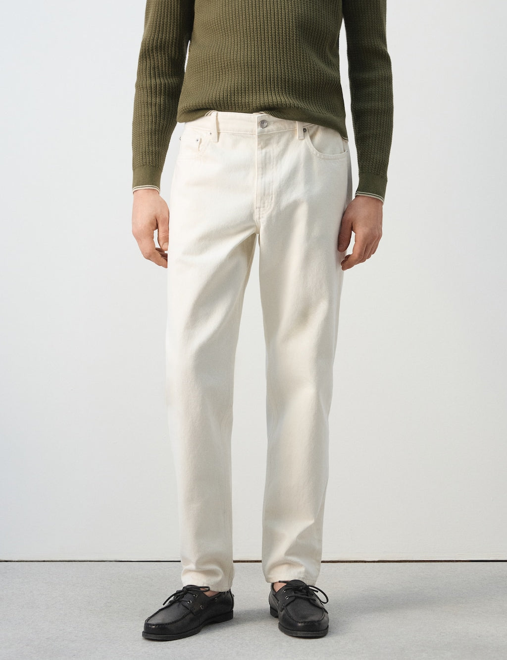 Mango jeans bob in off white - Image 1