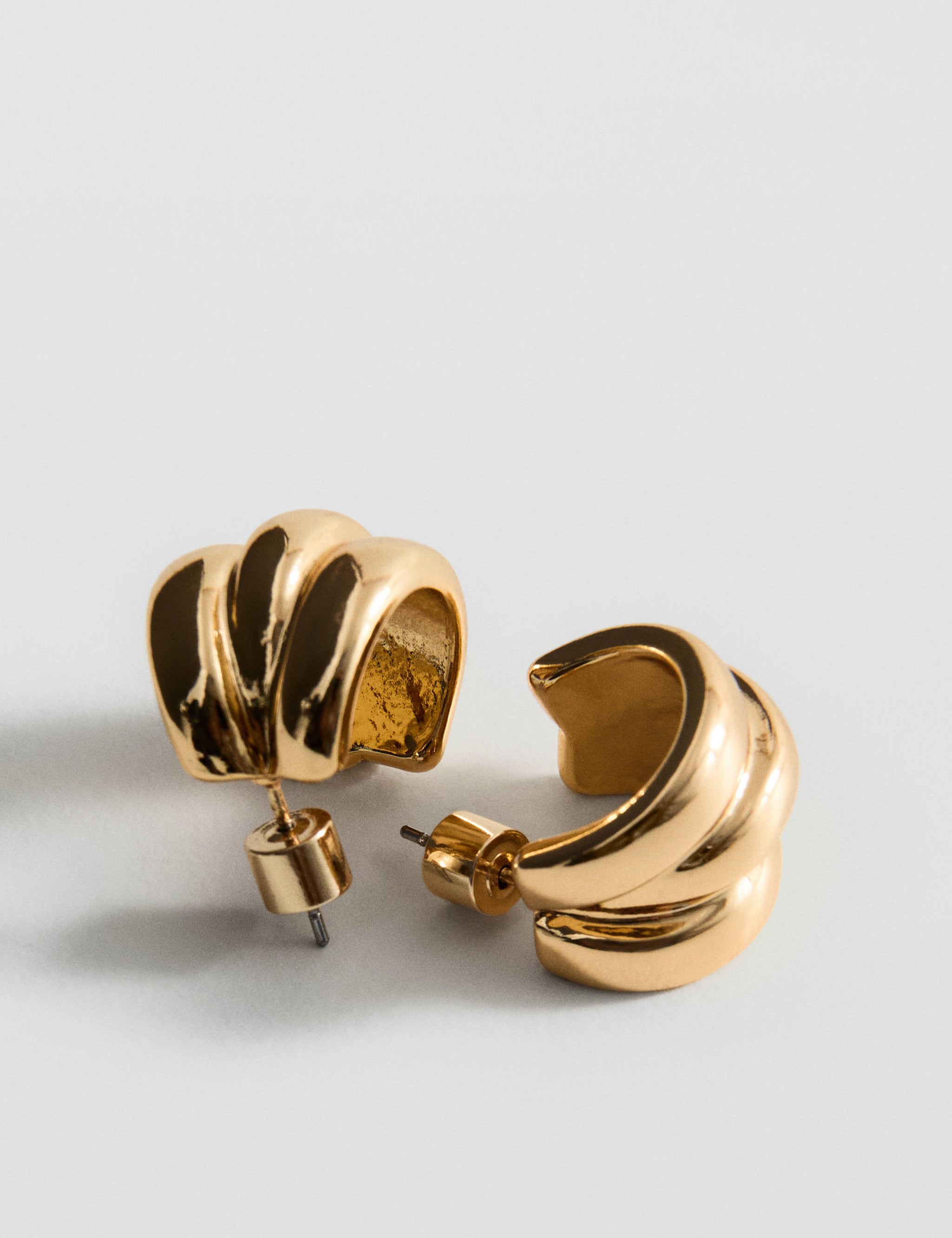 Mango earrings federica in gold - earring 1