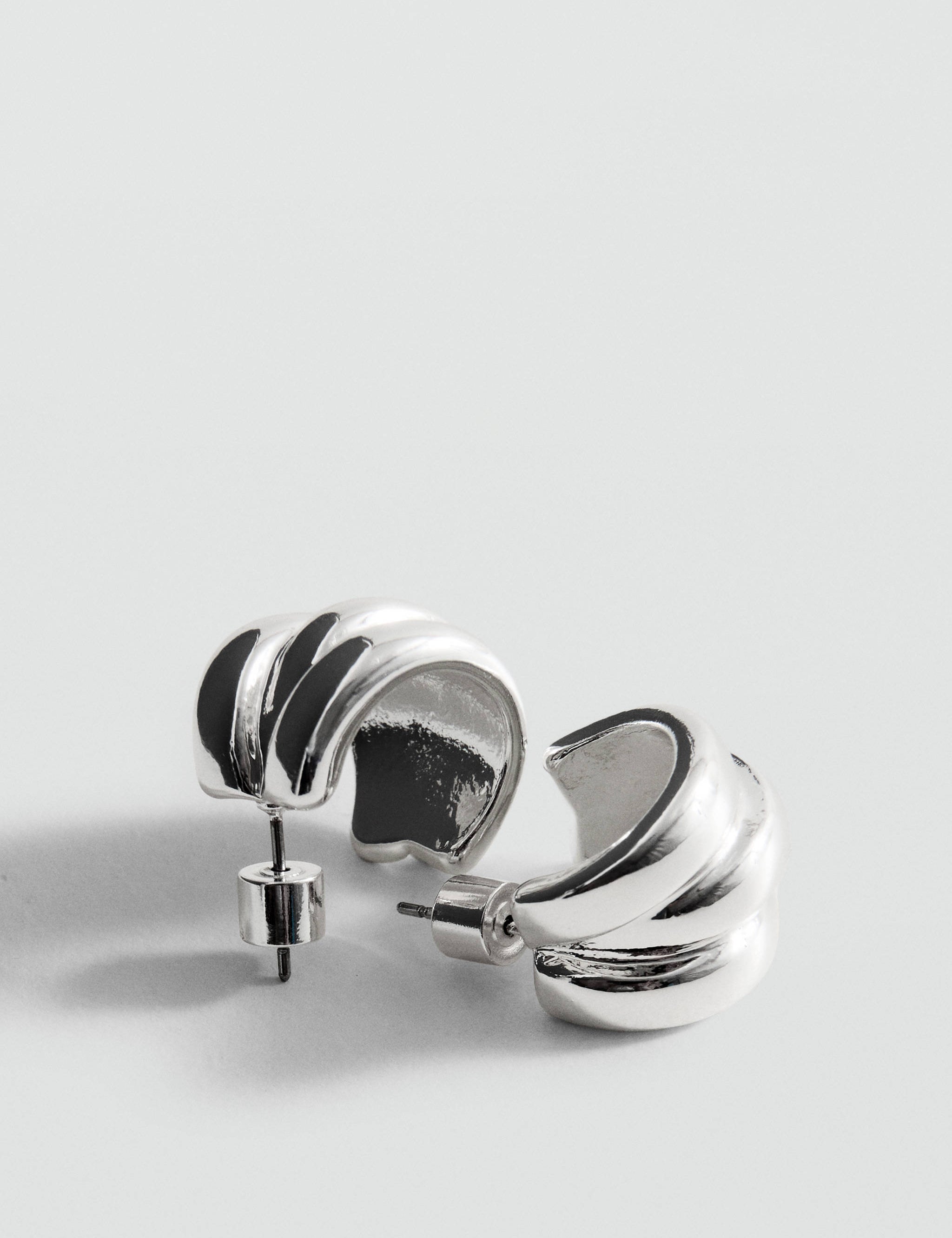 Mango earrings federica in silver-052