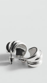 Mango earrings federica in silver-052