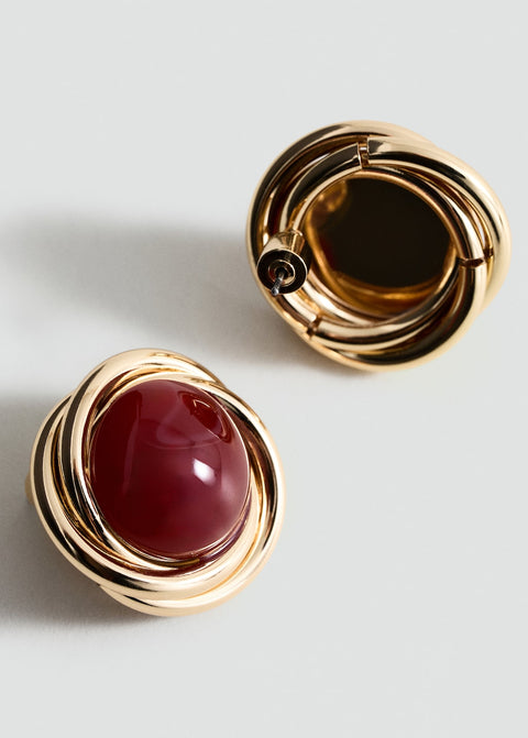 Mango earrings fermina in gold
