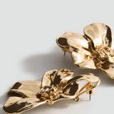 Mango earrings flor in gold - Image 1