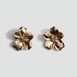 Mango earrings flor in gold - Image 2