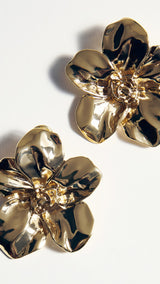 Mango earrings flor in gold - Image 3