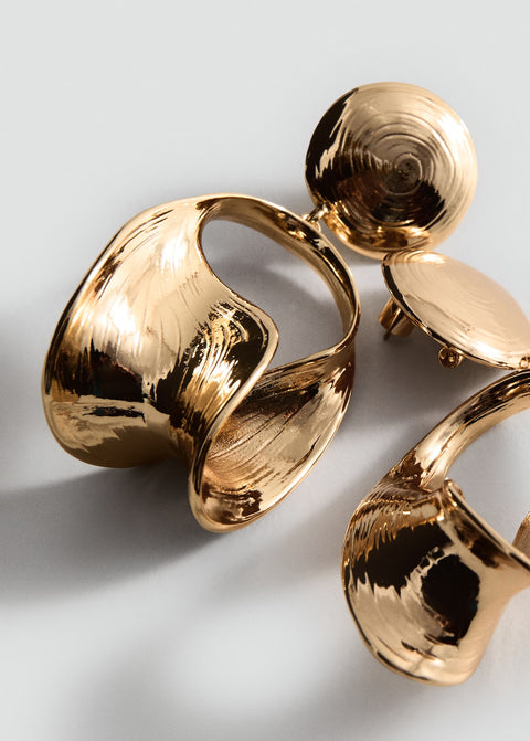 Mango earrings fernanda in gold