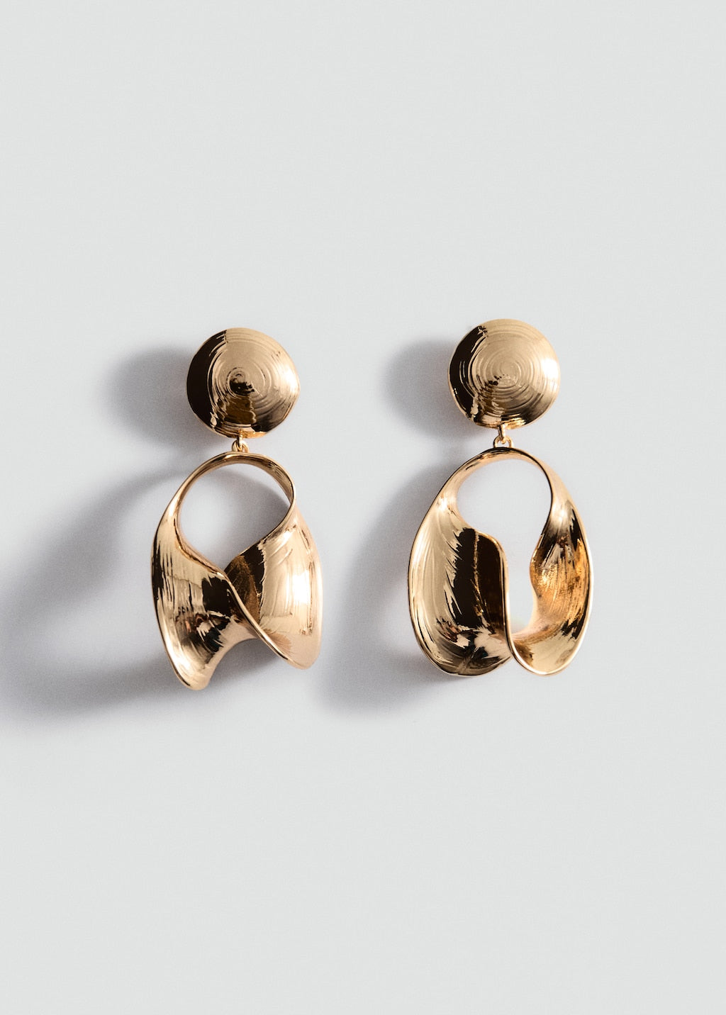 Mango earrings fernanda in gold - Image 2