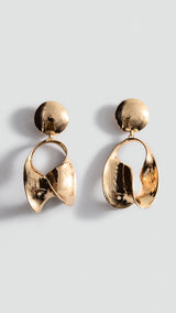 Mango earrings fernanda in gold - Image 2