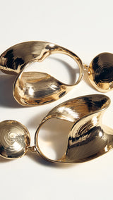 Mango earrings fernanda in gold - Image 3
