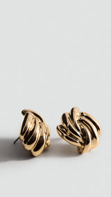 Mango earrings famara in gold - Image 1