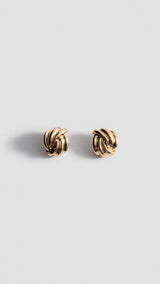 Mango earrings famara in gold - Image 2