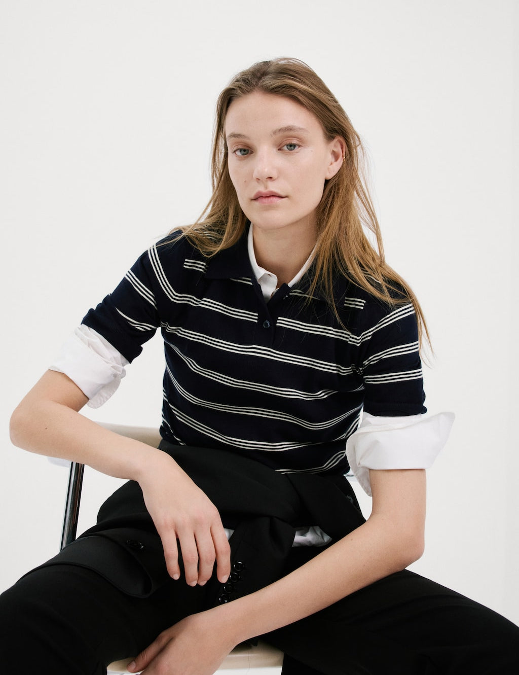 Mango sweater luccamc in navy - Image 1