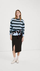 Mango sweater lotin in navy - 001
