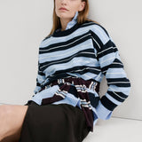 Mango sweater lotin in navy - 002