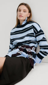Mango sweater lotin in navy - 002