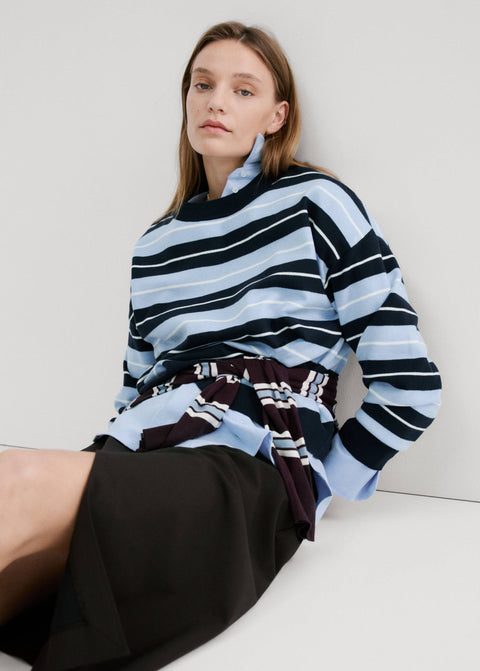 Mango sweater lotin in navy