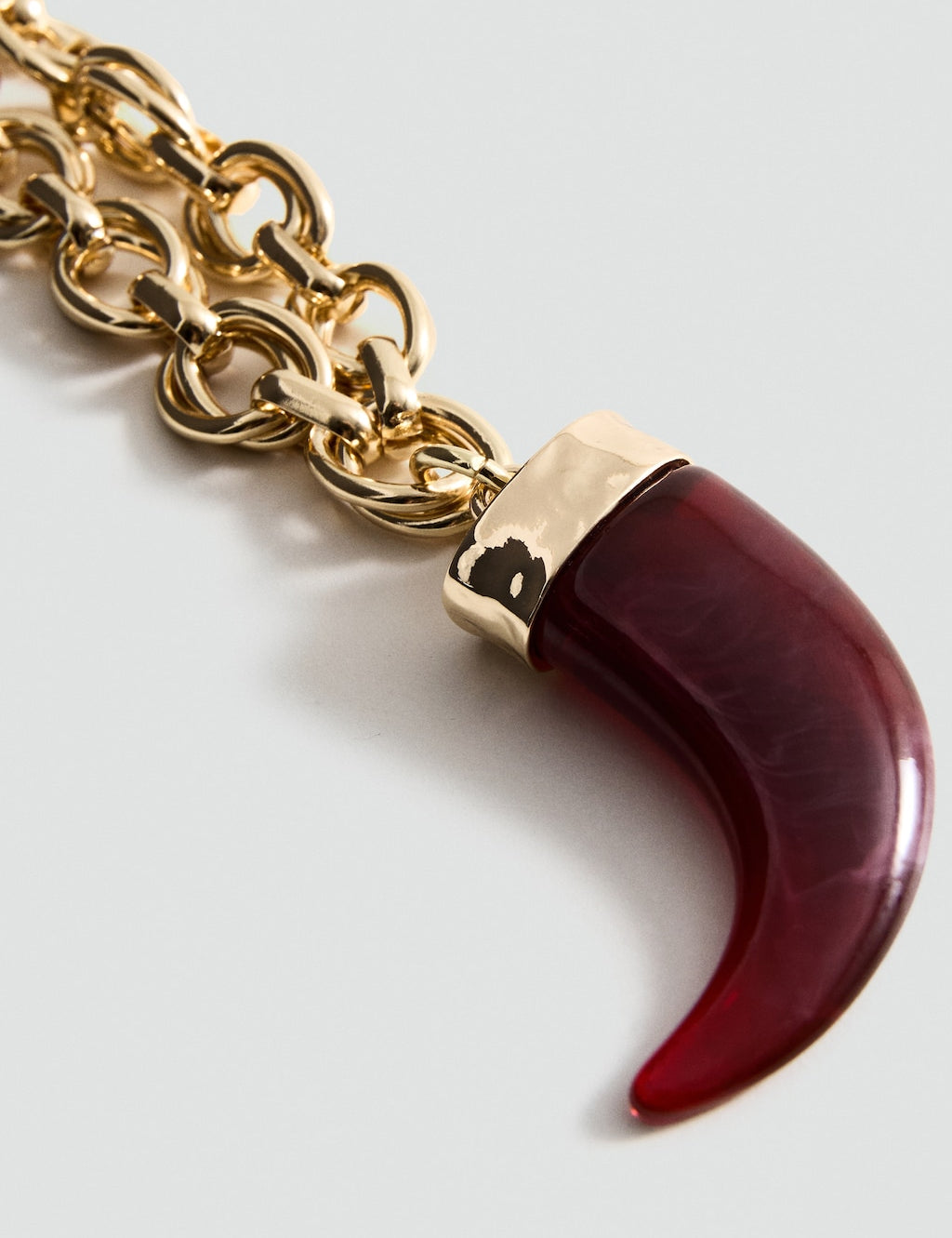 Mango necklace gemma in gold - Image 1