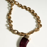 Mango necklace gemma in gold - Image 3