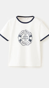 Mango t-shirt saint in off white - Image 1