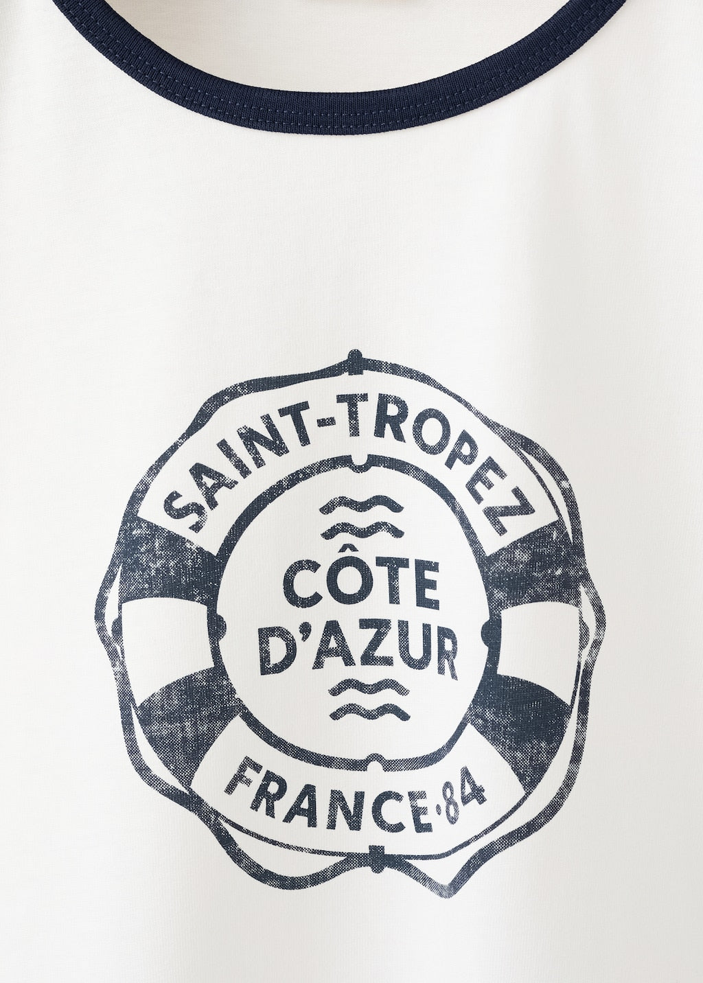 Mango t-shirt saint in off white - Image 4