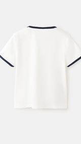 Mango t-shirt saint in off white - Image 5