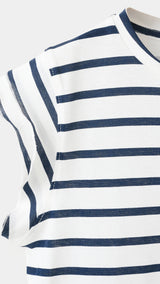 Mango t-shirt lilir in navy - 023