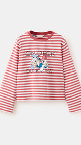 Mango t-shirt pddeck in tomato - Image 1