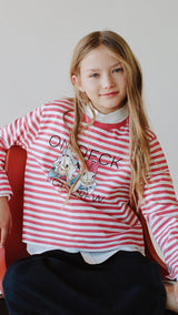 Mango t-shirt pddeck in tomato - Image 3