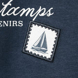 Mango t-shirt stamps in navy - Image 2