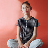 Mango t-shirt queen in navy - Image 3