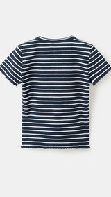 Mango t-shirt queen in navy - Image 5