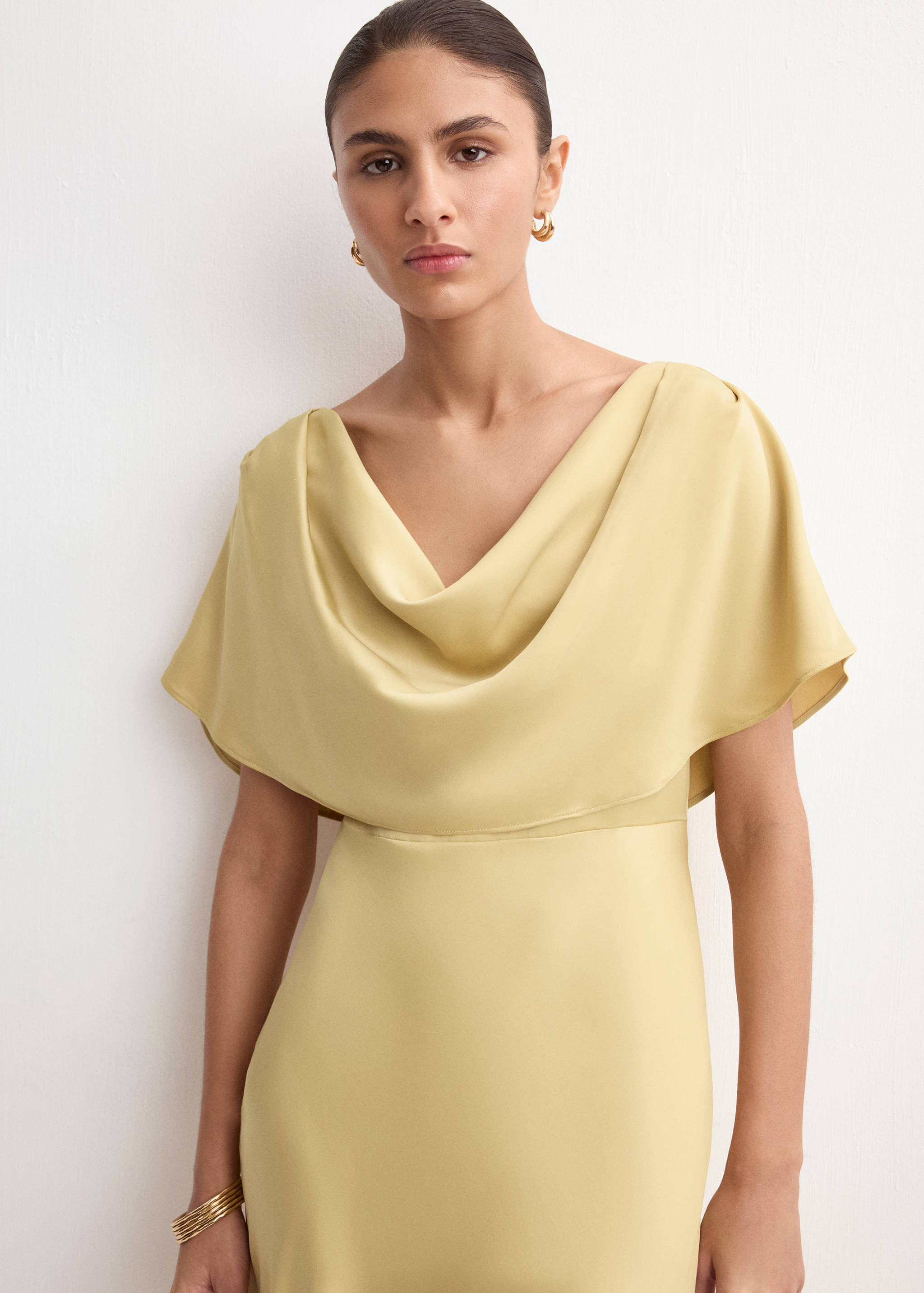 Mango dress oro in beige-002