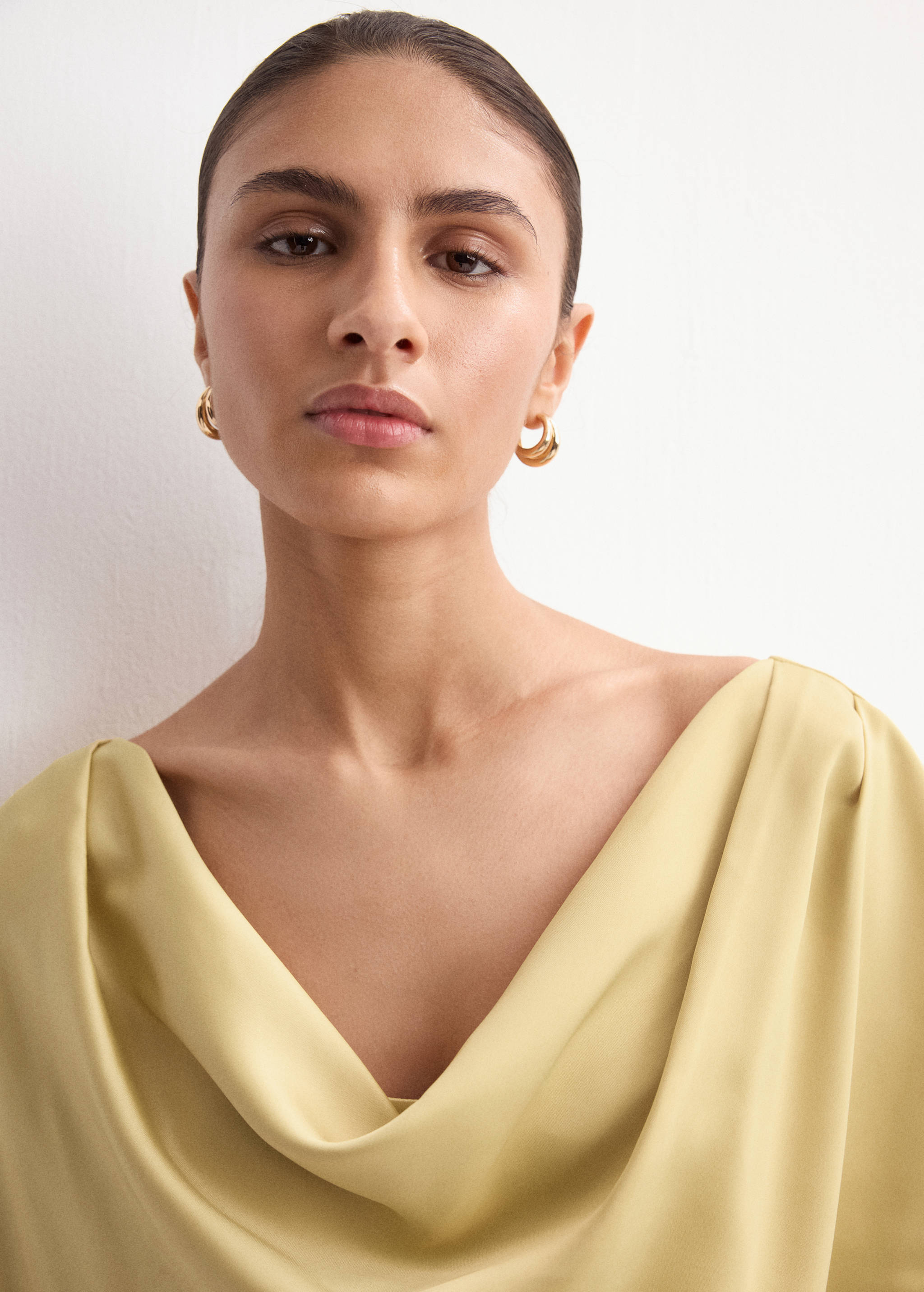 Mango dress oro in beige-004