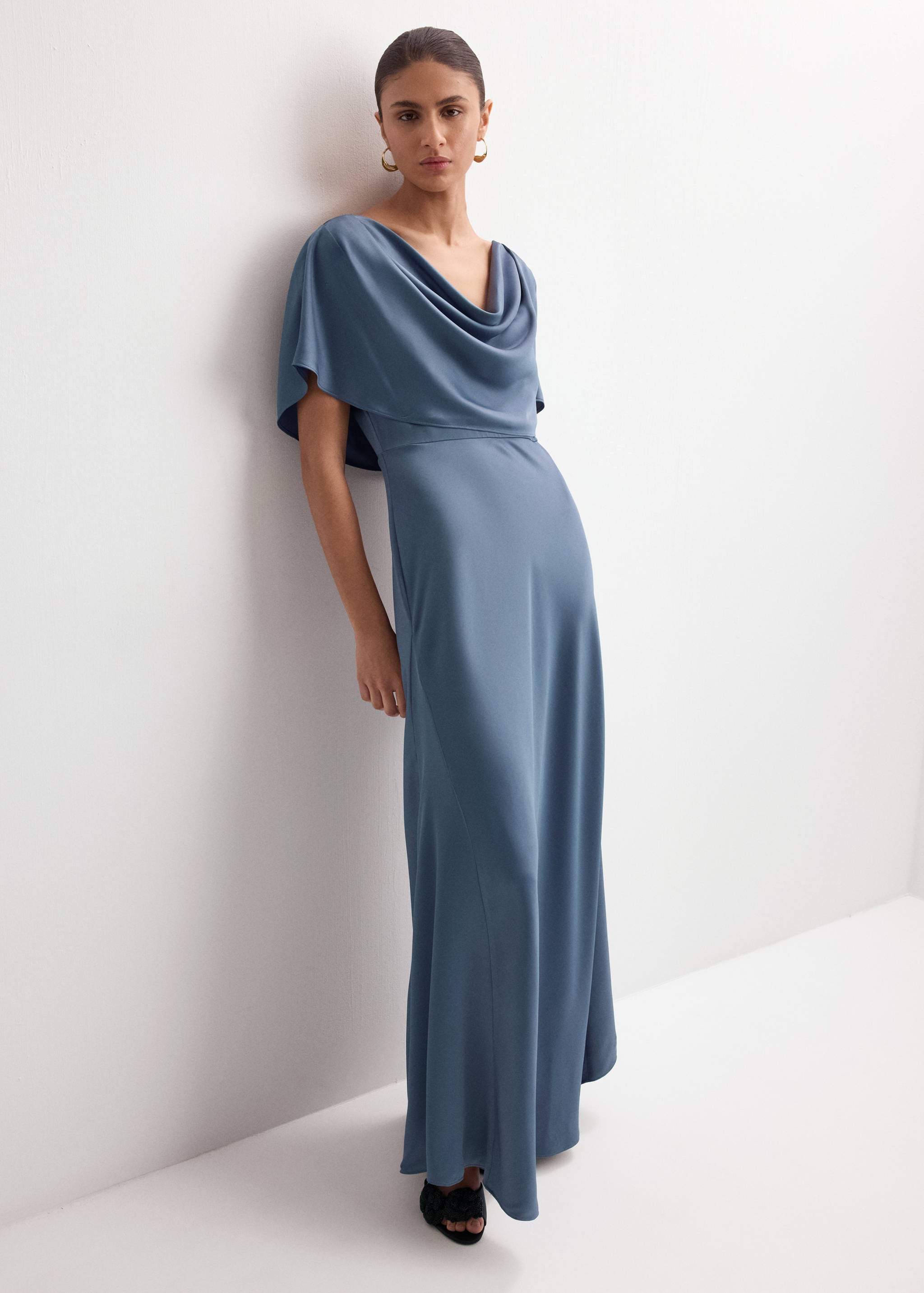 Mango dress oro in anthracite-001