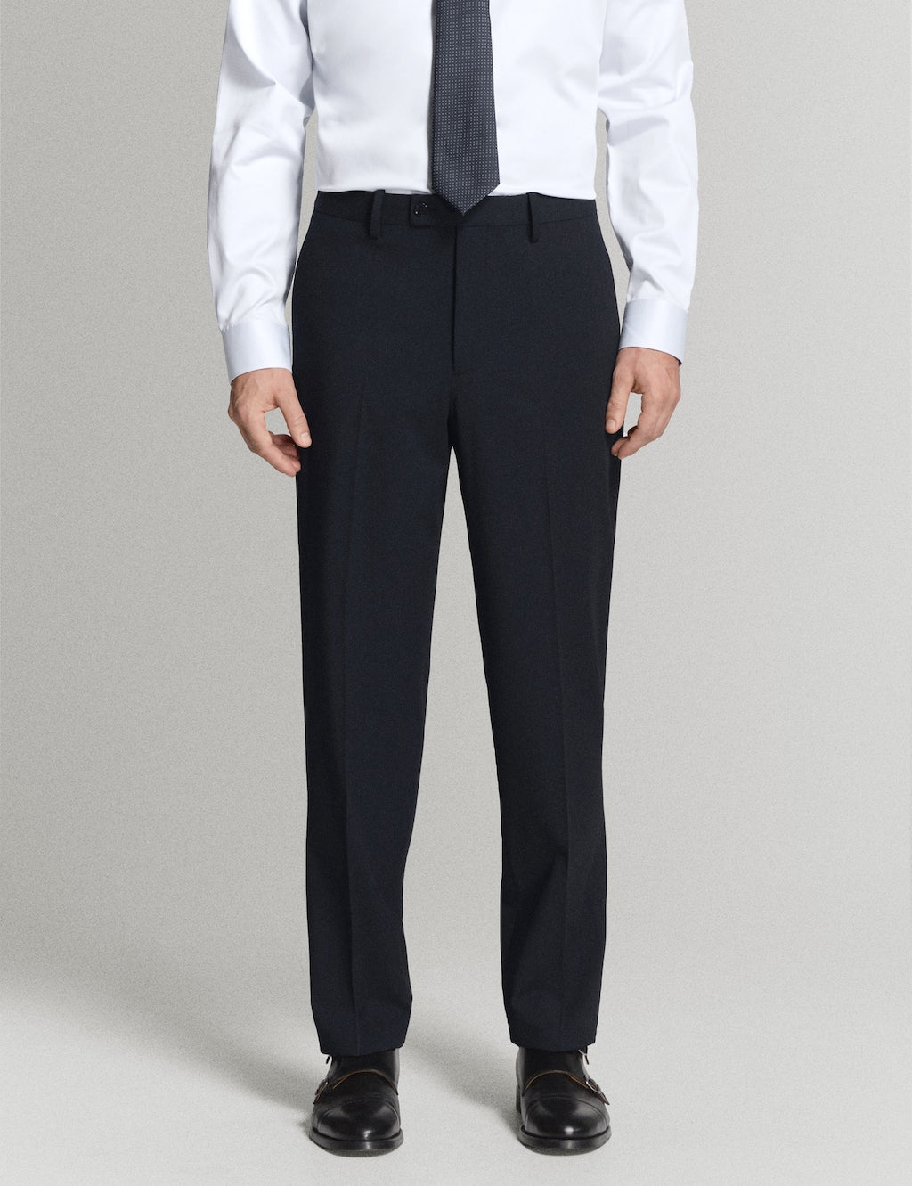 Mango trousers london in navy - Image 1