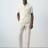 Mango trousers romelino in raw - 001