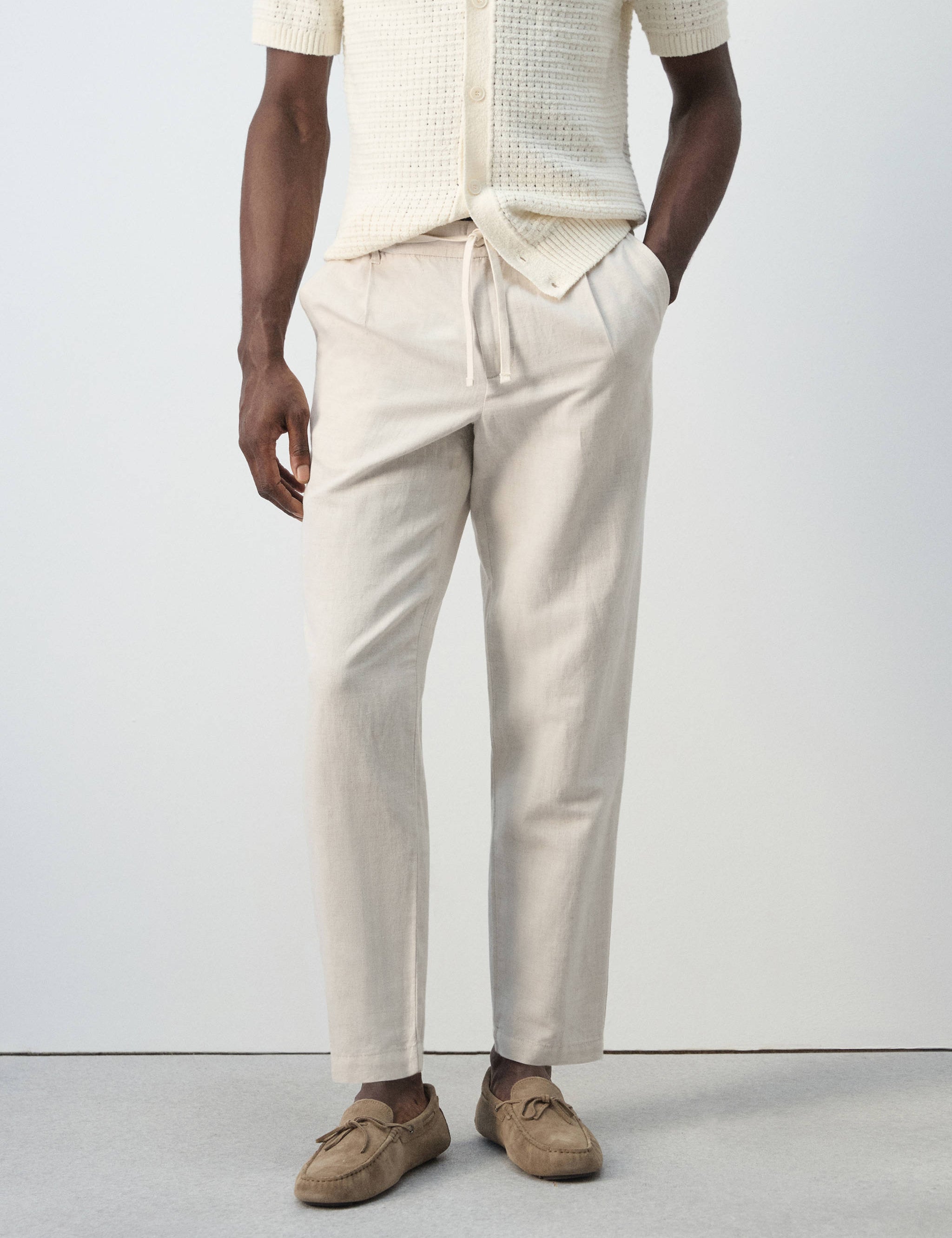 Mango trousers romelino in raw - 002