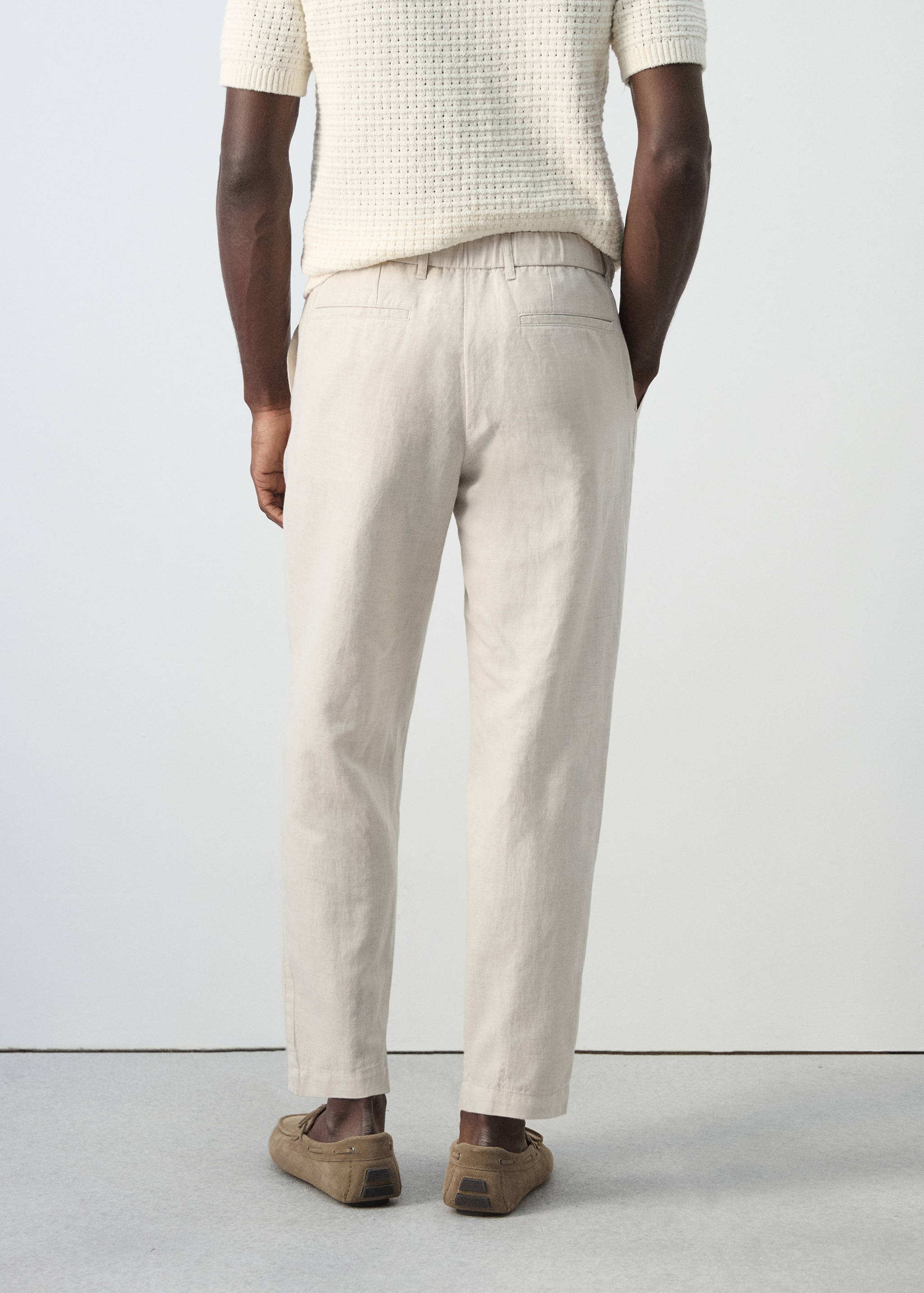Mango trousers romelino in raw - 003