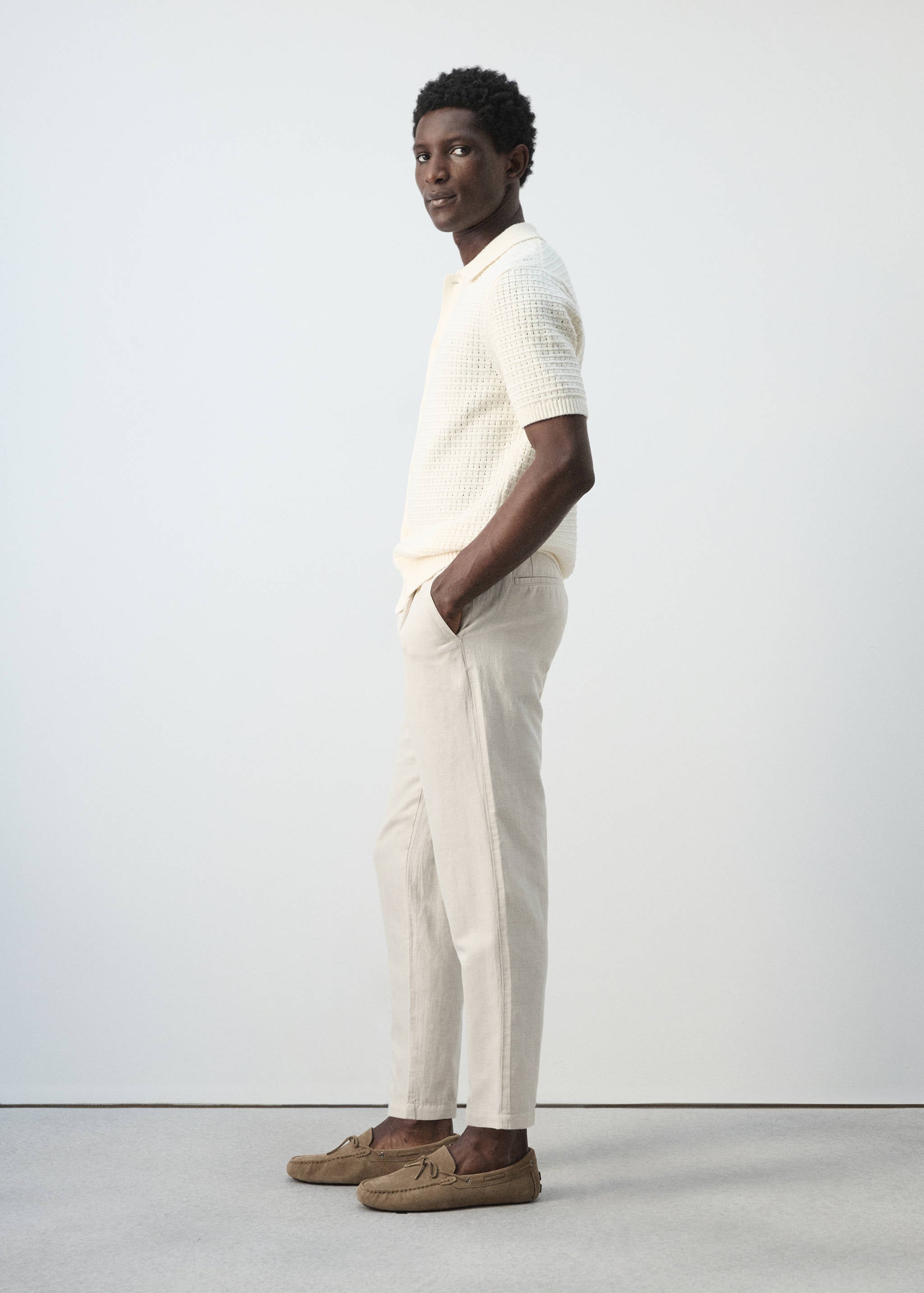 Mango trousers romelino in raw - 008